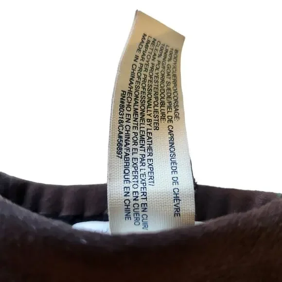 Lucky Brand Gloves Size Small / Medium Brown Goat Suede - Picture 4 of 4